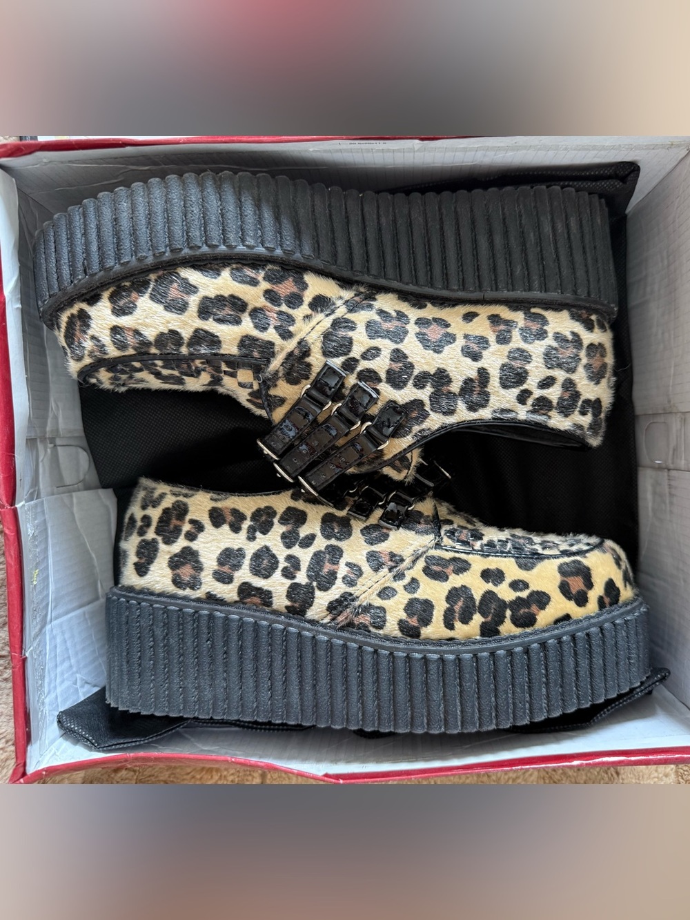 Demonia Leopard Print Platform Creepers - 7 Worn Once! - Picture 6 of 7
